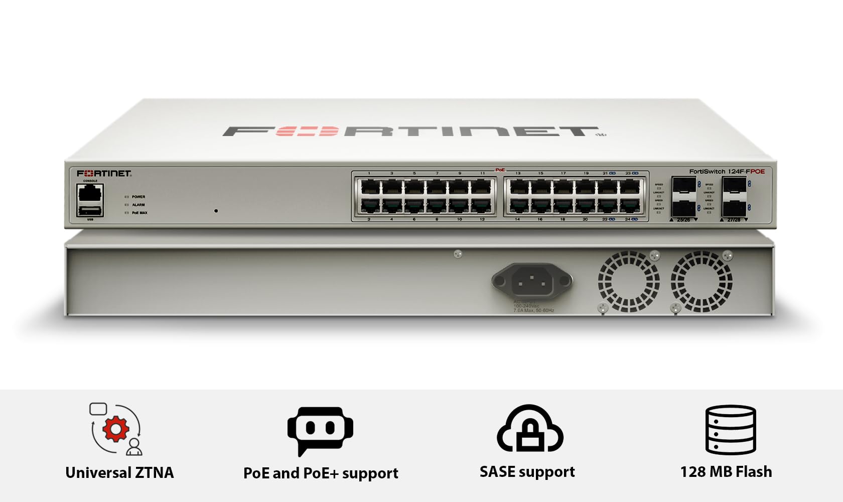a63 Fortinet FortiSwitch 124F POE 新品未使用 Amazon.com: FORTINET FortiSwitch 124F-FPOE - FS-124F-FPOE, L2+